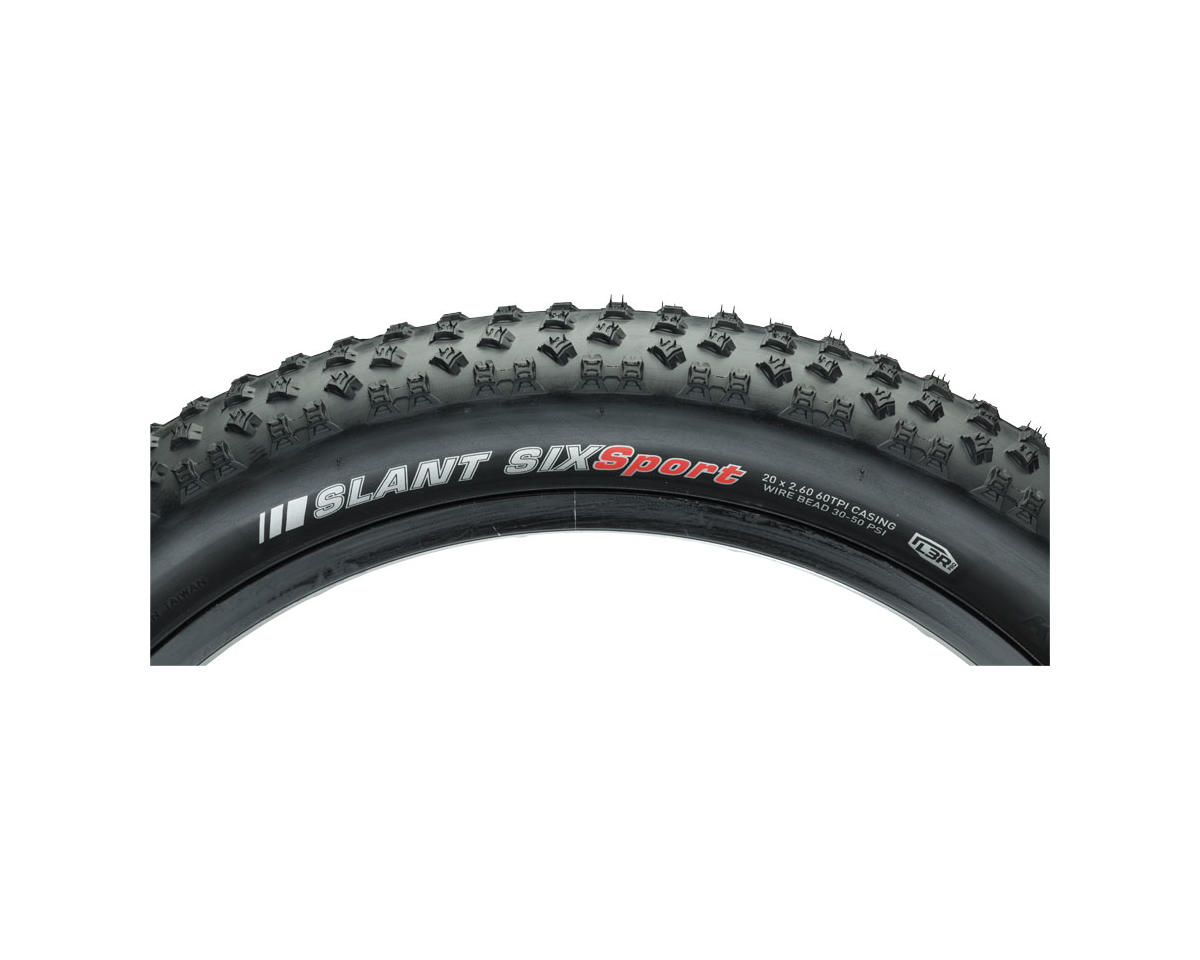 Kenda Slant 6 Mountain Tire (Black) (20″) (2.6″) (406 ISO) (Wire) (L3R)