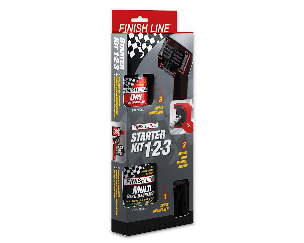 Finish Line Starter Kit 1-2-3 (Brush, Degreaser, Dry Lube)