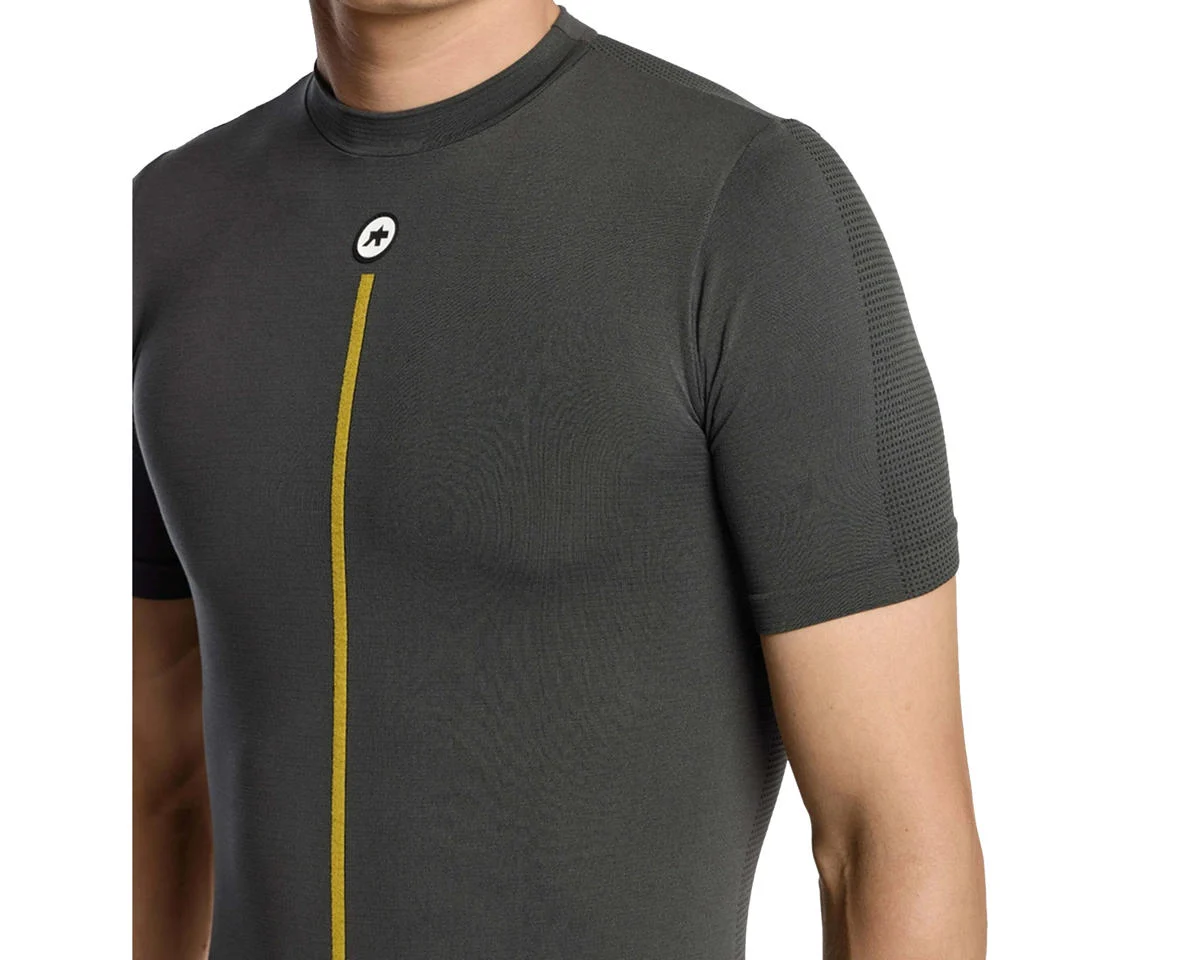 Assos Spring Fall Short Sleeve Skin Layer P1 (Anthracite Grey) (M/L)