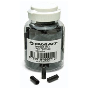 Giant 4mm Plastic Housing Ferrules (Black) (100)