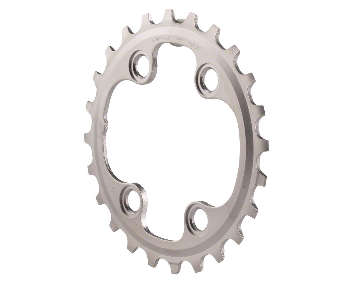 Shimano XT M8000 Chainrings (Black/Silver) (2 x 11 Speed) (Inner) (24T) (96/64mm Asym. BCD)