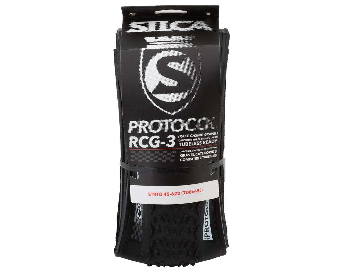 Silca Protocol RCG-3 Mixed Terrain Gravel Tubeless Tire (Black) (700c) (45mm) (Folding)
