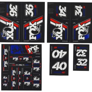 Fox Suspension Heritage Decal Kit for Forks & Shocks (Red/White/Blue) (All Models Except Step Casts)