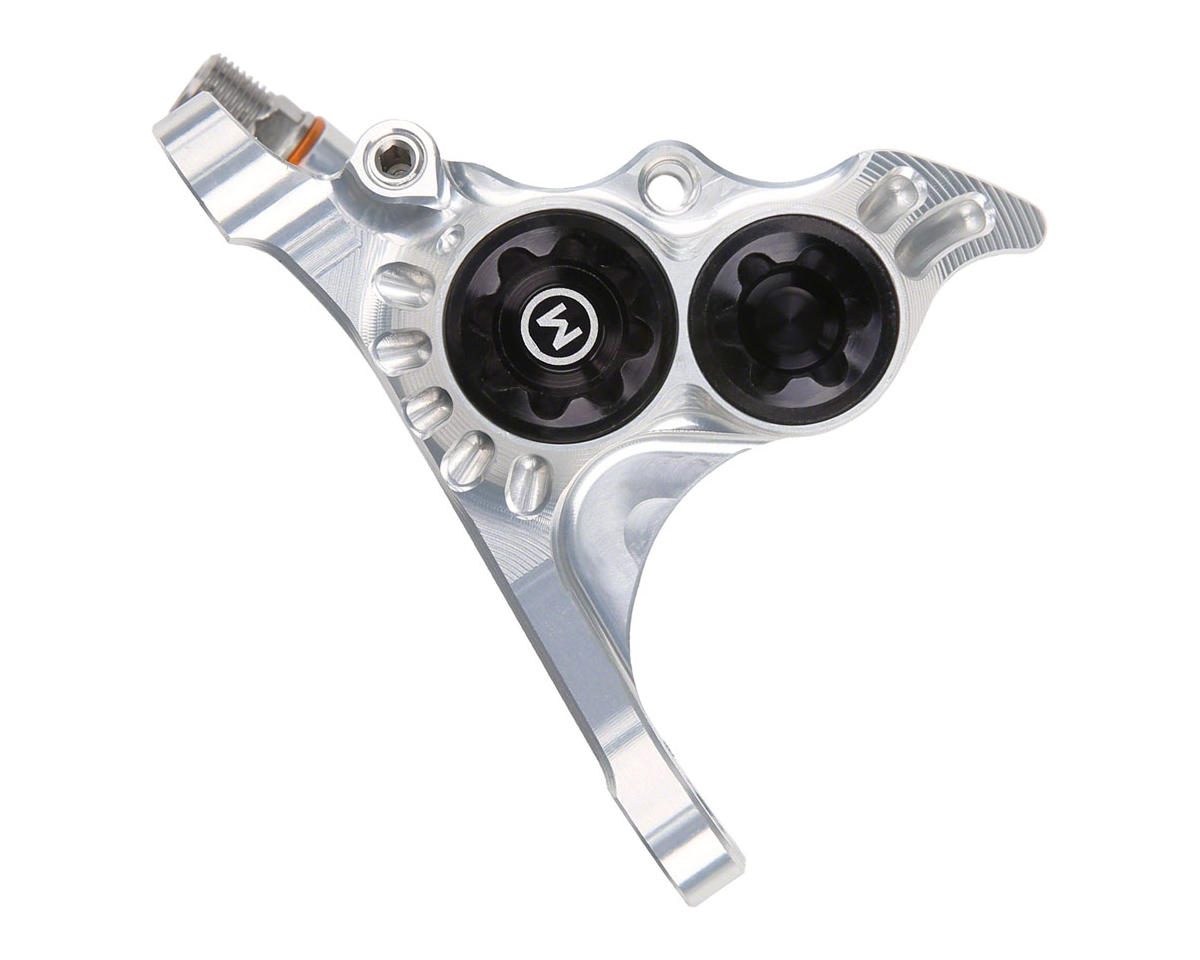 Hope RX4+ Road/Gravel Disc Brake Caliper (Silver) (Hydraulic) (Front) (Front Flat DM +20) (Mineral Oil)