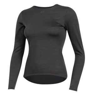Pearl iZUMi Women’s Merino Long Sleeve Base Layer (Phantom) (XS)