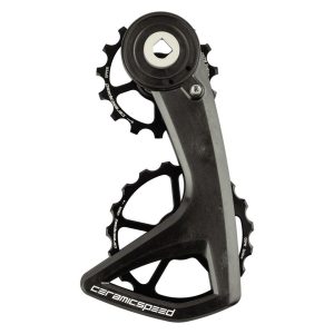 CeramicSpeed OSPW RS Pulley Wheel System for SRAM Red/Force AXS D1 (Black) (Aluminum Pulley) (5 Spoke) (Carbon Cage)