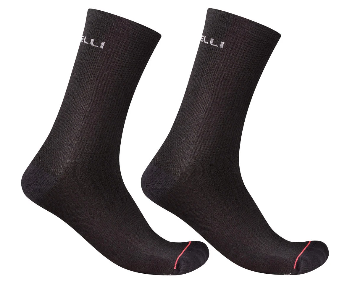 Castelli Bandito 2 Merino 18 Socks (Black) (L/XL)