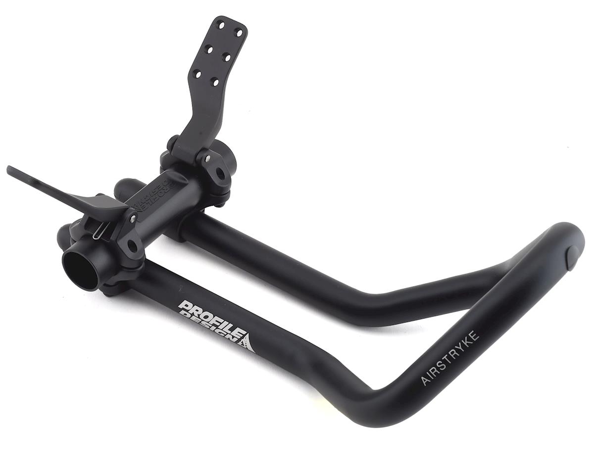 Profile Design Airstryke II Aluminum Aerobar (Black) (Ergo Armrests, L2 Flip-Up Bracket)