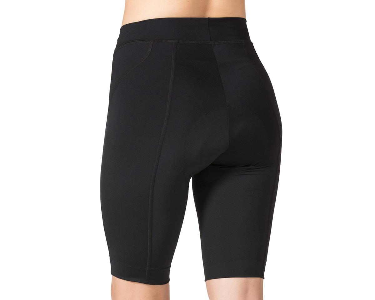 Terry Women’s Bike Bermuda Shorts (Black) (L)