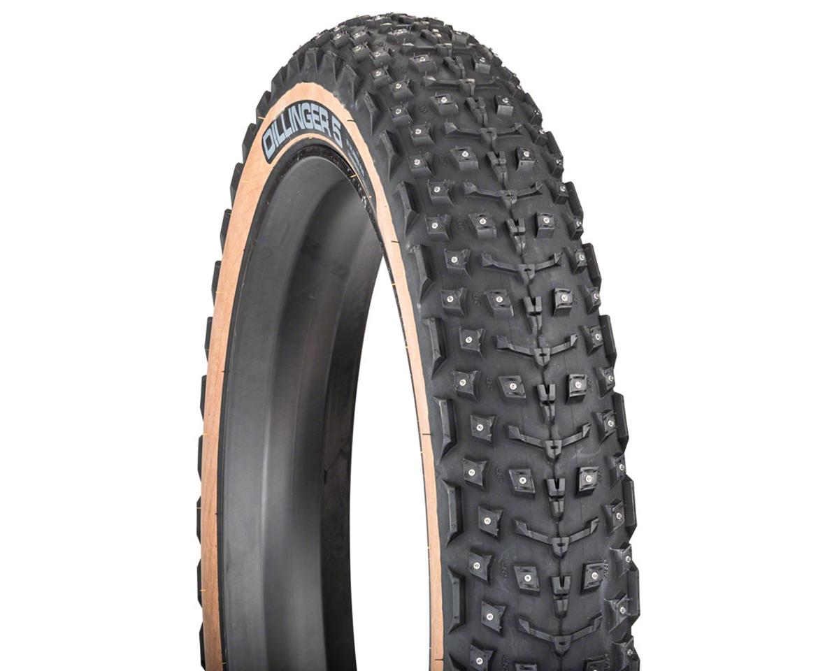 45NRTH Dillinger 5 Fat Bike Tire (Tan) (Tubeless) (60 TPI) (Studded) (26″) (4.6″)