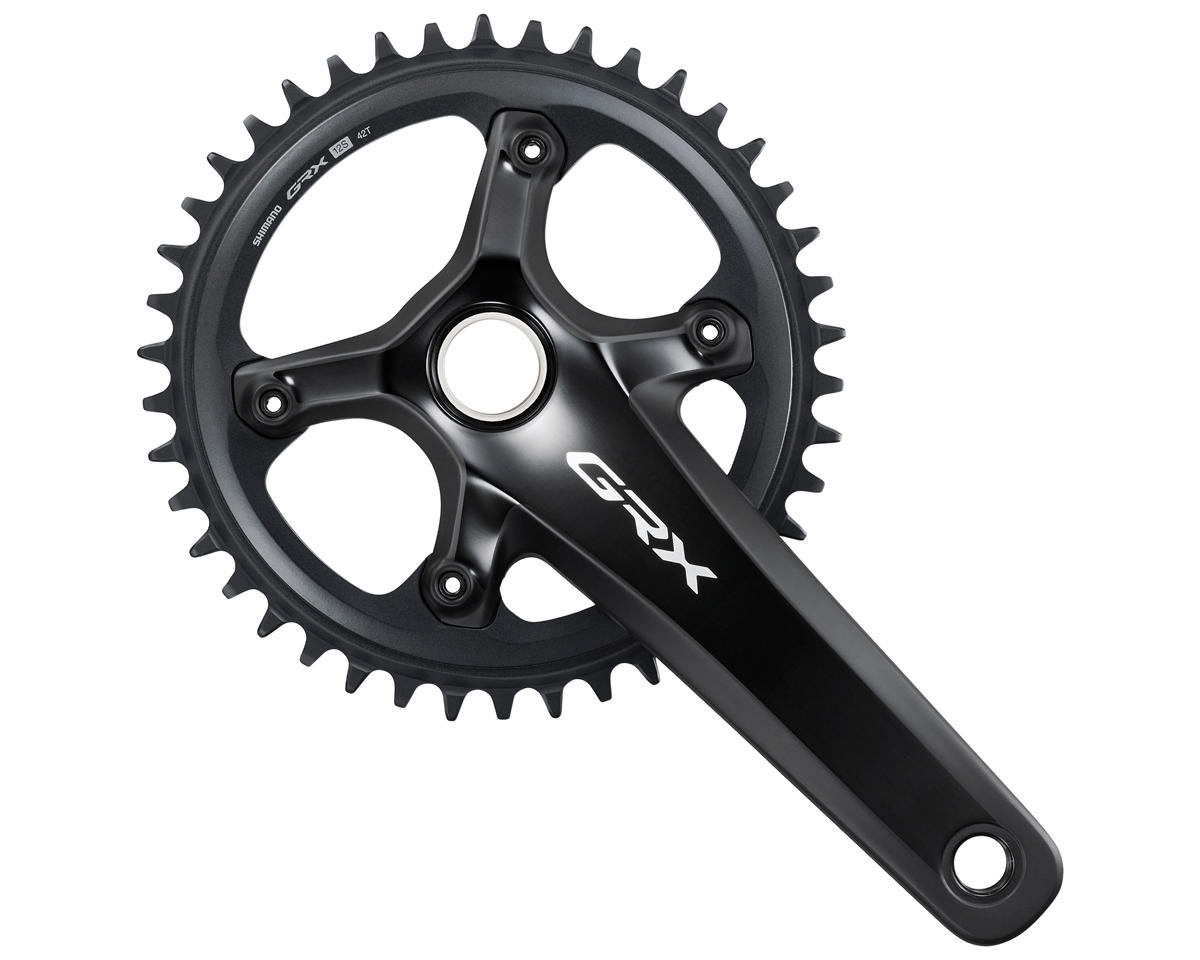 Shimano GRX RX820-1 Crankset (Black) (1 x 12 Speed) (Hollowtech II) (172.5mm) (42T)