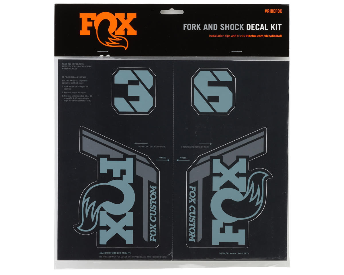 Fox Suspension Custom Decal Kit (Storm Blue) (All Models Except Step Casts)