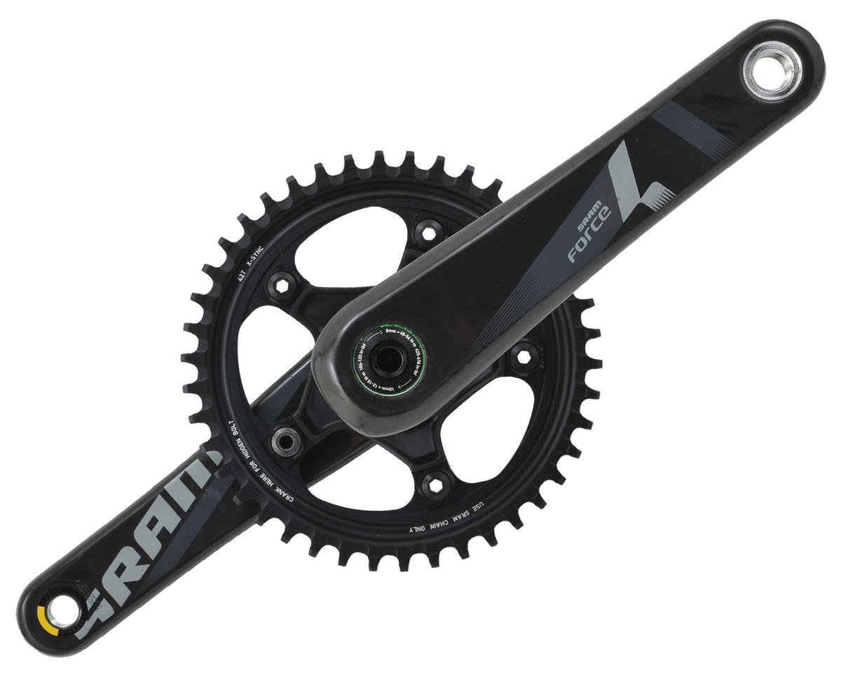 SRAM Force 1/CX1 Crankset (Black) (1 x 10/11 Speed) (GXP Spindle) (175mm) (42T) (110 BCD)