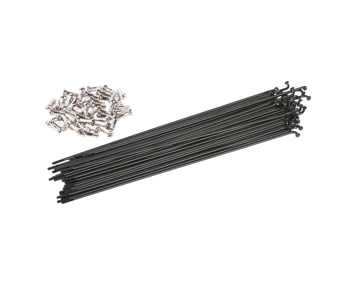 Odyssey HGS 14g Spokes w/ Spoke Nipples (Black) (Box of 40) (178mm)