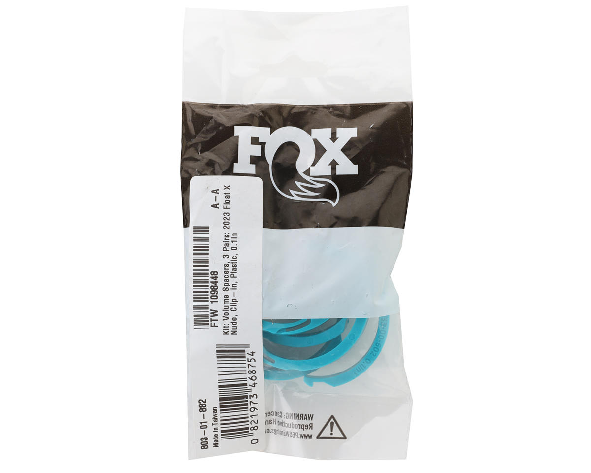 Fox Suspension 2023 Float X Nude Volume Spacers (0.1″) (Qty 3)