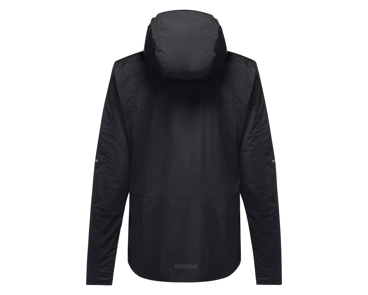 Gore Wear Fernflow Hooded Windbreaker (Black) (Women’s) (M)