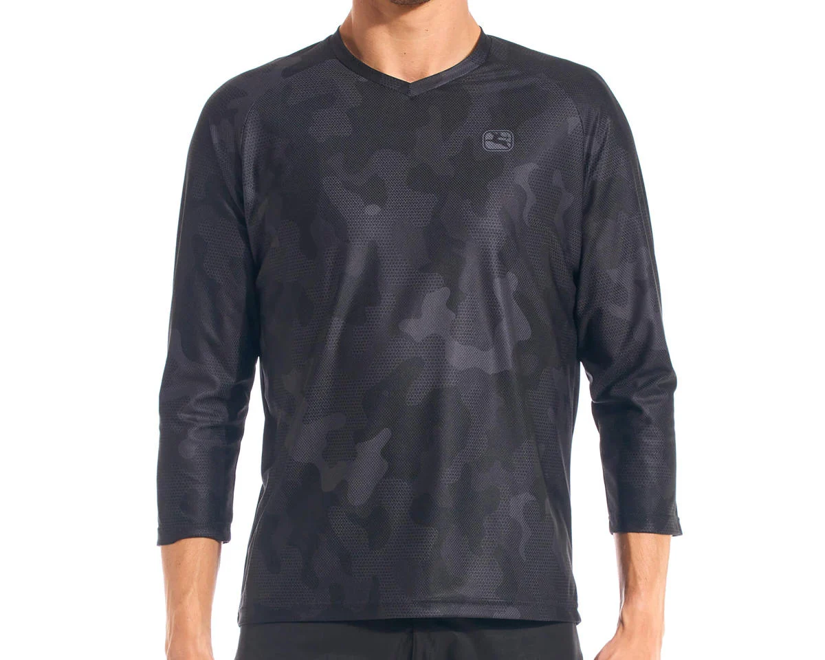 Giordana Men’s MTB 3/4 Sleeve Jersey (Black/Camo) (S)