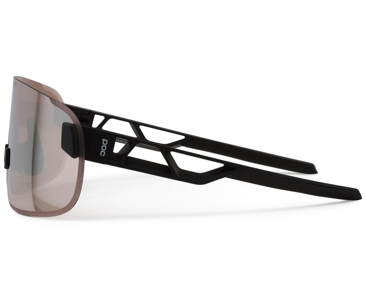 POC Elicit Sunglasses (Uranium Black) (Partly Sunny Silver/Clear) (Clarity Trail)