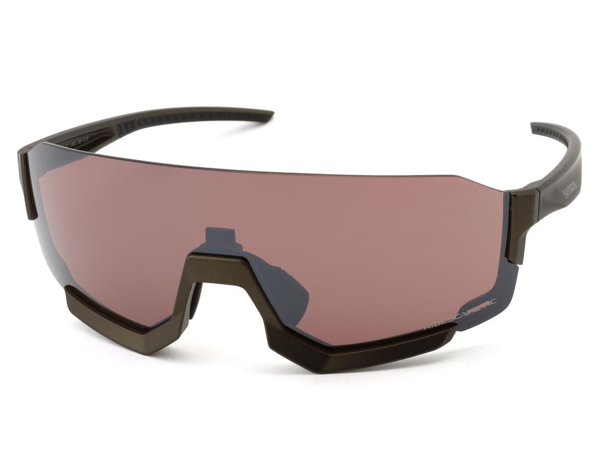 Shimano Aerolite Sunglasses (Moss Green) (Ridescape HC) (Road & Trail)