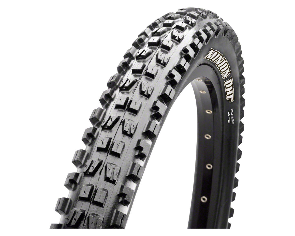 Maxxis Minion DHF Tubeless Mountain Tire (Black) (27.5″) (2.5″) (MaxxGrip/EXO)