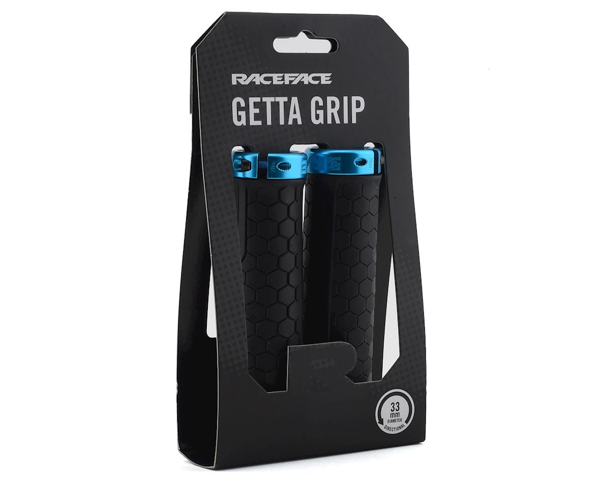 Race Face Getta Grips (Black/Turquoise) (33mm)