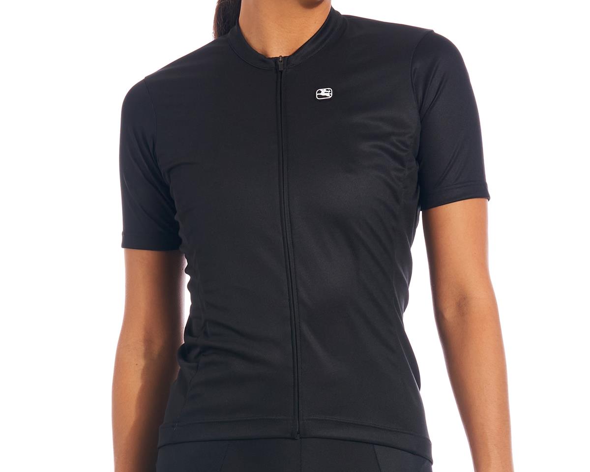 Giordana Women’s Fusion Short Sleeve Jersey (Black) (L)