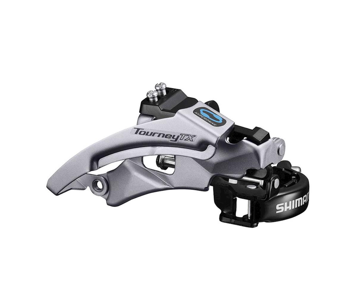 Shimano Tourney FD-TX800 Front Derailleur (3 x 7/8 Speed) (63 – 66º) (FD-TX800-TS3) (28.6/31.8/34.9mm) (Top Swing) (Dual Pull)