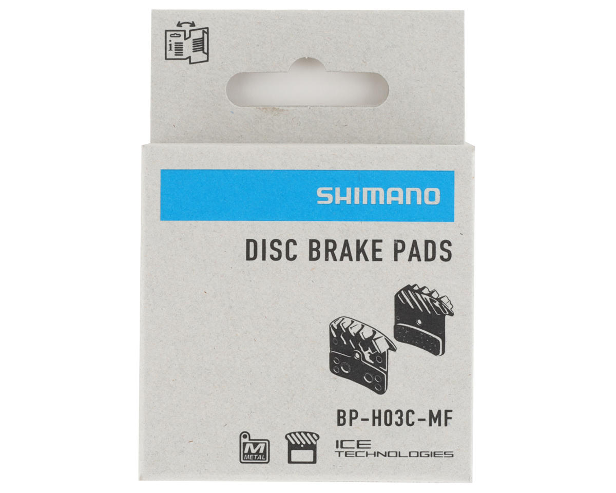 Shimano Disc Brake Pads (Metal) (w/ Cooling Fins) (H03C-MF) (Shimano Deore XT/Saint) (1 Pair)