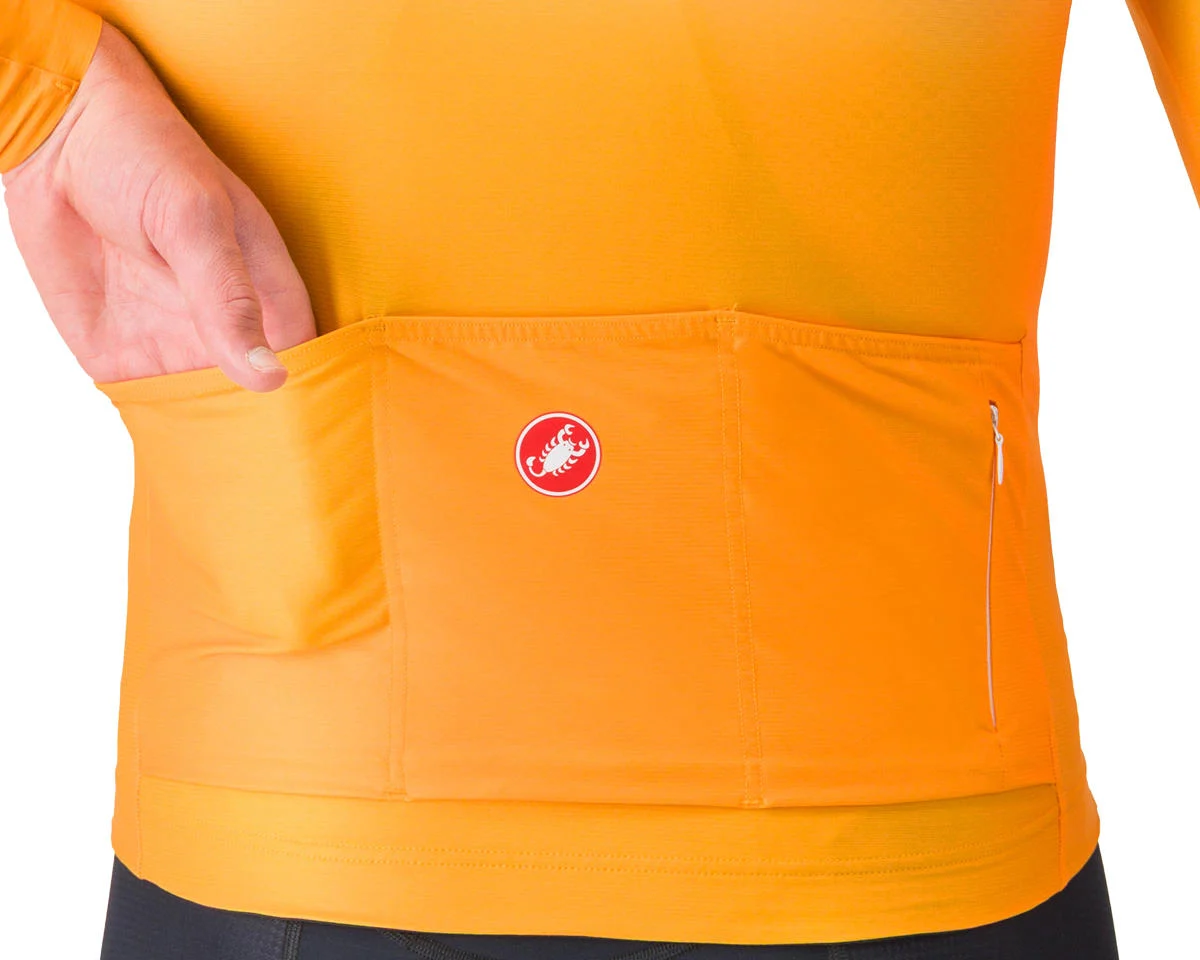 Castelli UPF Long Sleeve Jersey (Vivid Orange) (S)