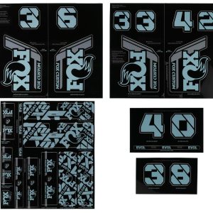 Fox Suspension Custom Decal Kit (Storm Blue) (All Models Except Step Casts)