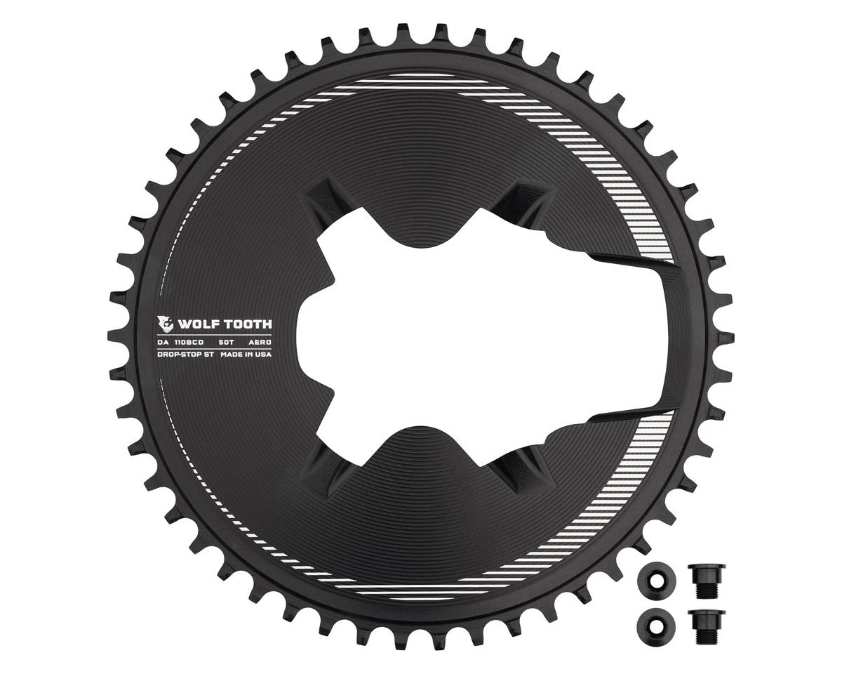 Wolf Tooth Components Aero Direct Mount 1x Chainring (Compatible with Shimano Dura-Ace R9200) (50T)