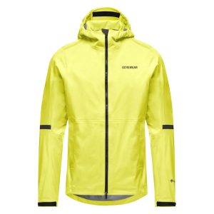 Gore Wear Lupra Gore-Tex 2.0 Hooded Jacket (Black/Neon Yellow) (Men’s) (L)