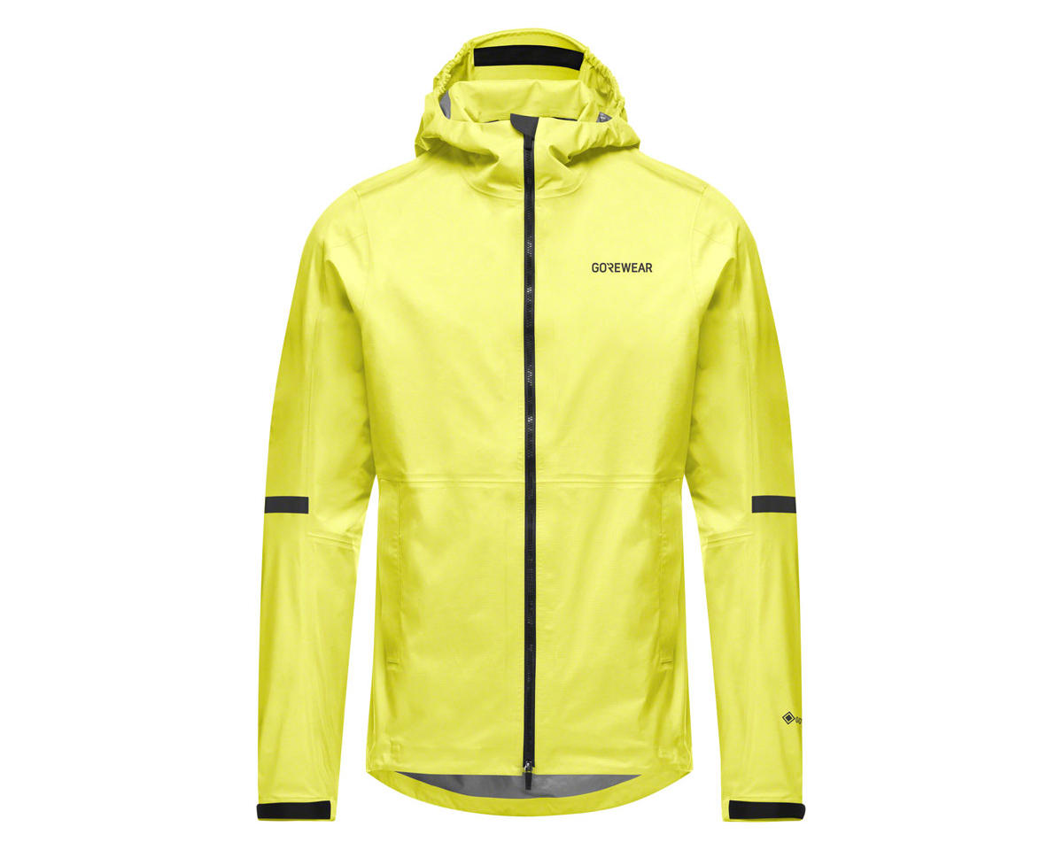 Gore Wear Lupra Gore-Tex 2.0 Hooded Jacket (Black/Neon Yellow) (Men’s) (L)