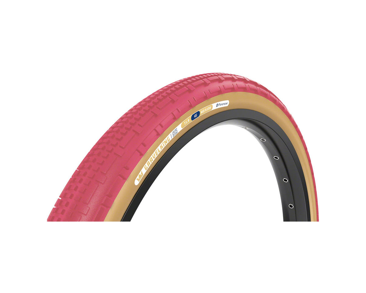 Panaracer GravelKing SK Tubeless Gravel Tire (Cranberry/Tan Wall) (700c) (40mm) (ZSG Gravel/TuffTex)