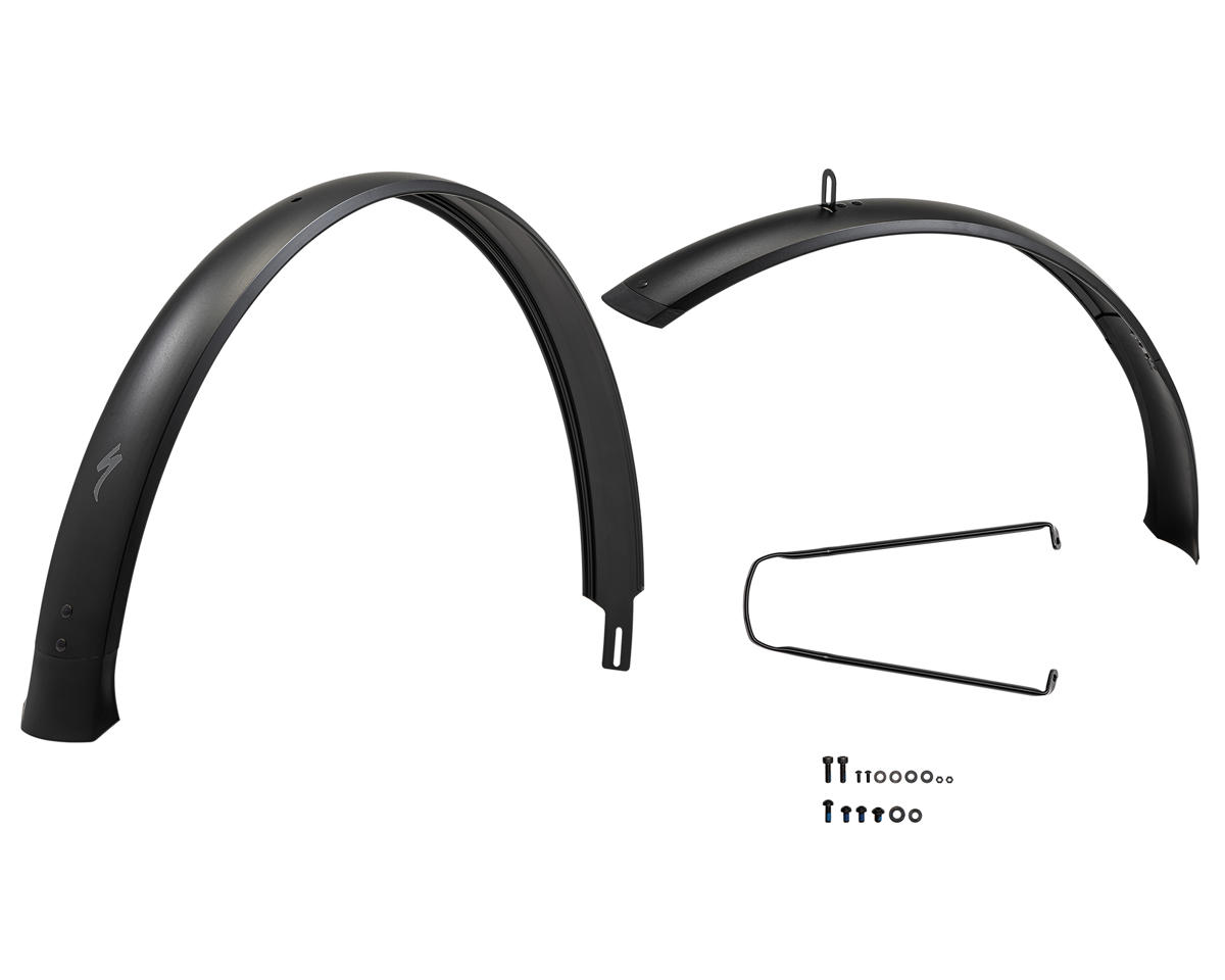Specialized 2023 Tero X 5.0 & 6.0 Front & Rear Fender Set (Black) (29/27.5″) (Alloy) (w/Hardware)