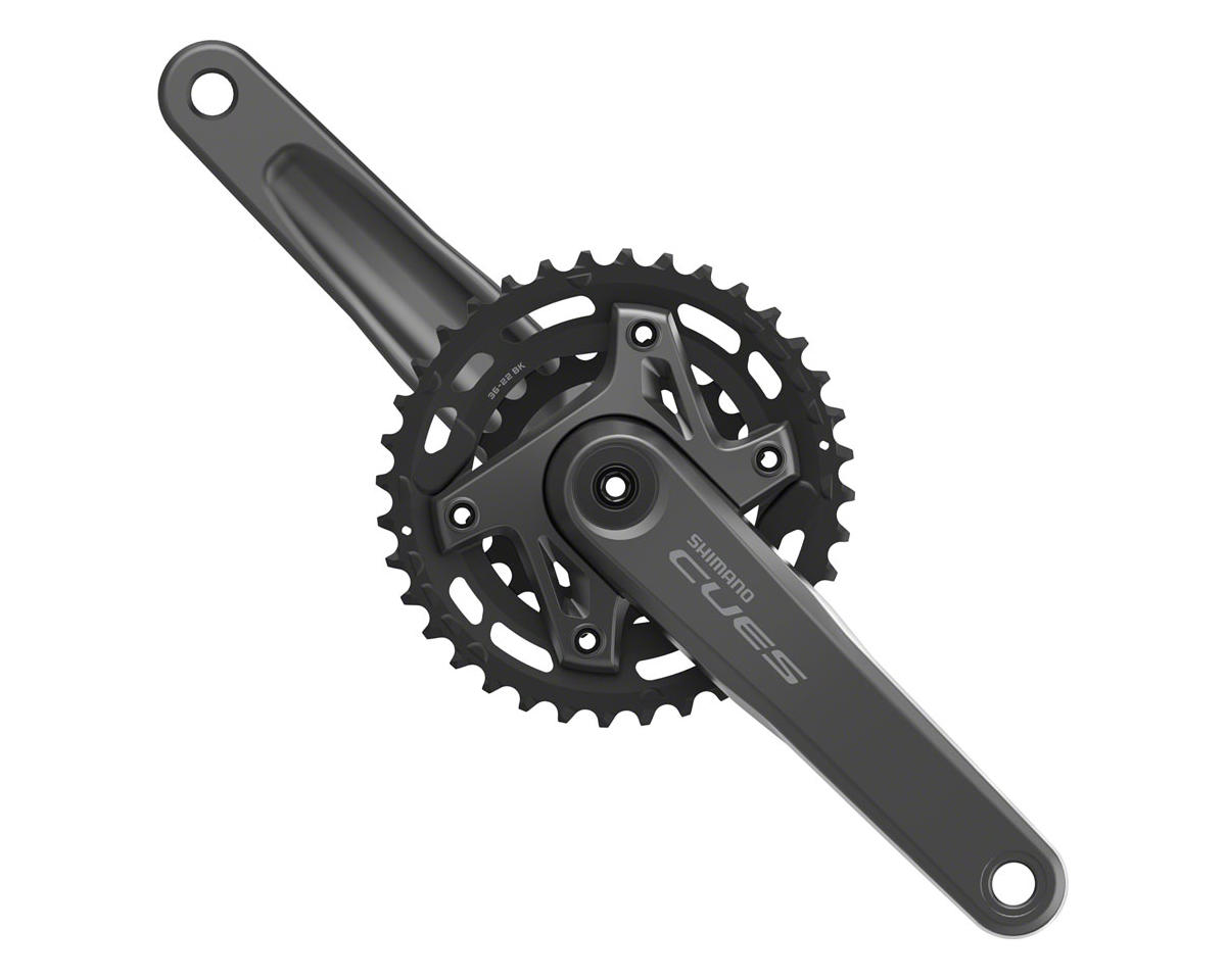 Shimano CUES FC-U6000-2B Crankset (Black) (2 x 9/10/11 Speed) (175mm) (36/22T) (Hollowtech II) (Boost Chainline)