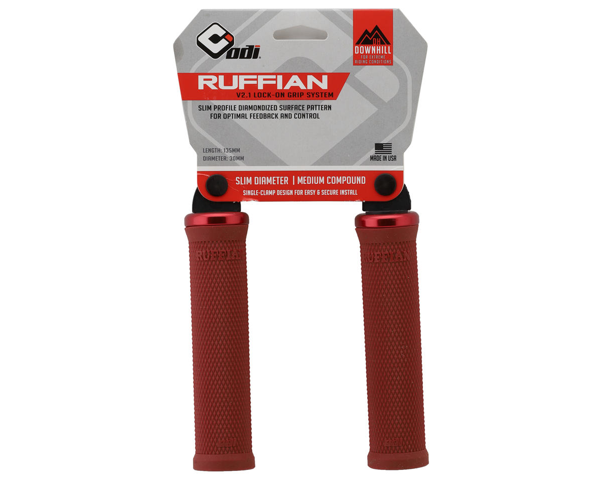 ODI Ruffian V2.1 Lock-On Grips (Red) (135mm)