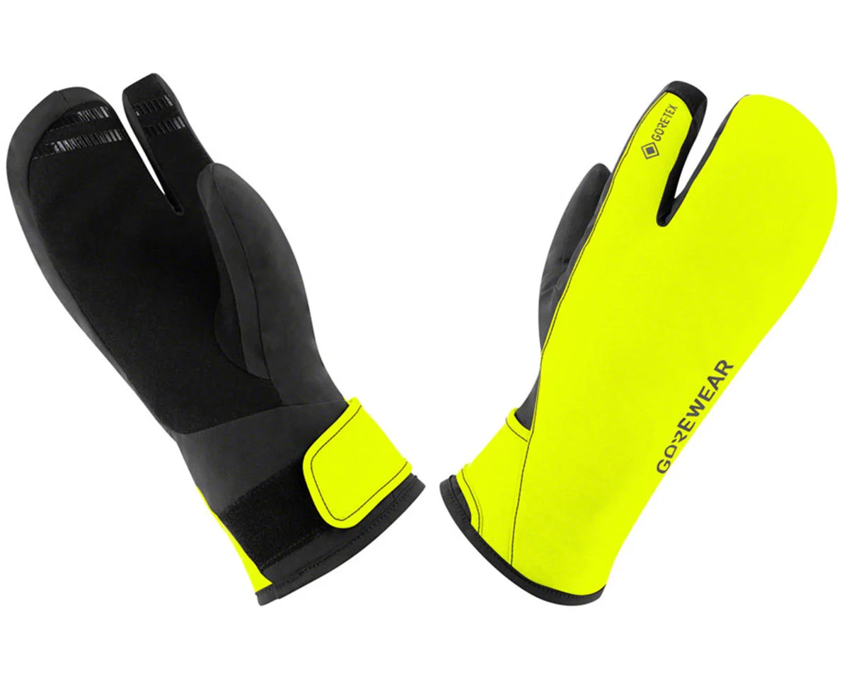 Gore Wear Gore-Tex Insulated Trigger Gloves (Black/Neon Yellow) (Men’s) (L)