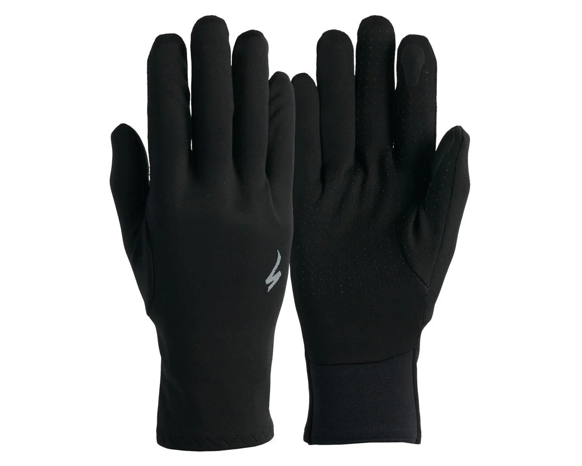 Specialized Women’s Softshell Thermal Long Finger Gloves (Black) (XS)