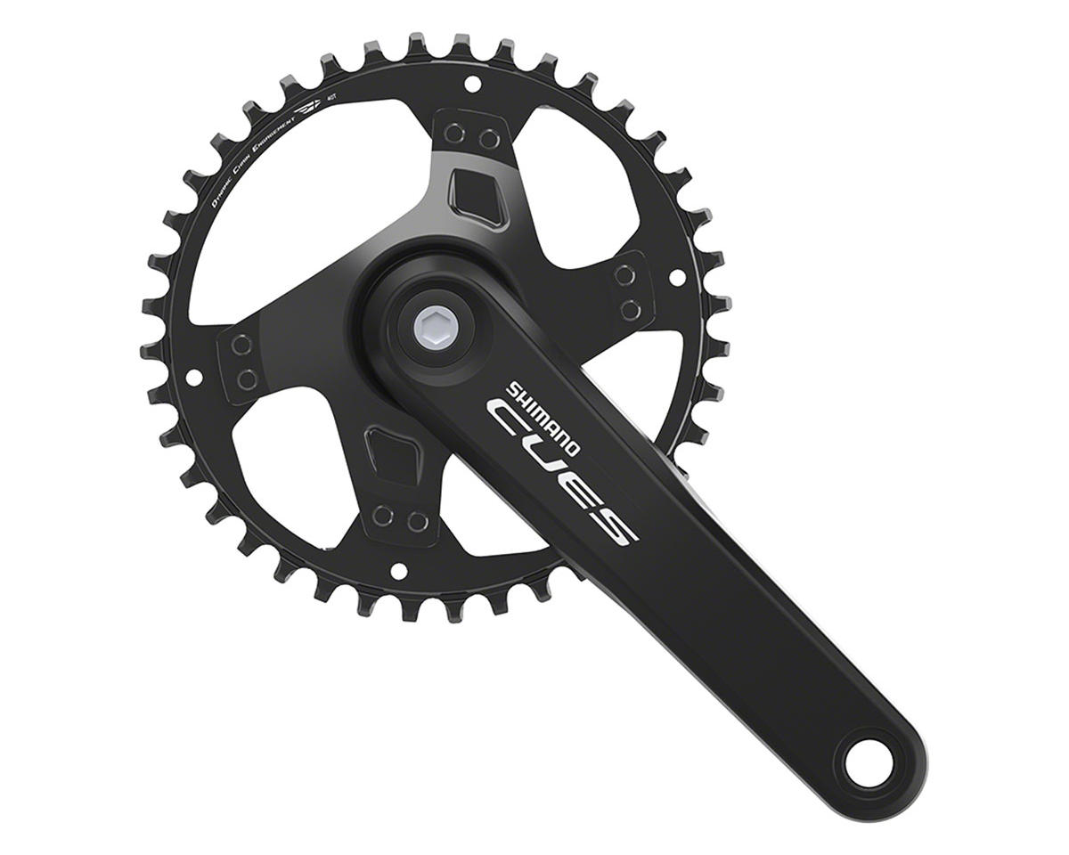Shimano CUES FC-U4000 Crankset w/ Chainring (Black) (1 x 9/10/11 Speed) (170mm) (40T) (Square Taper)