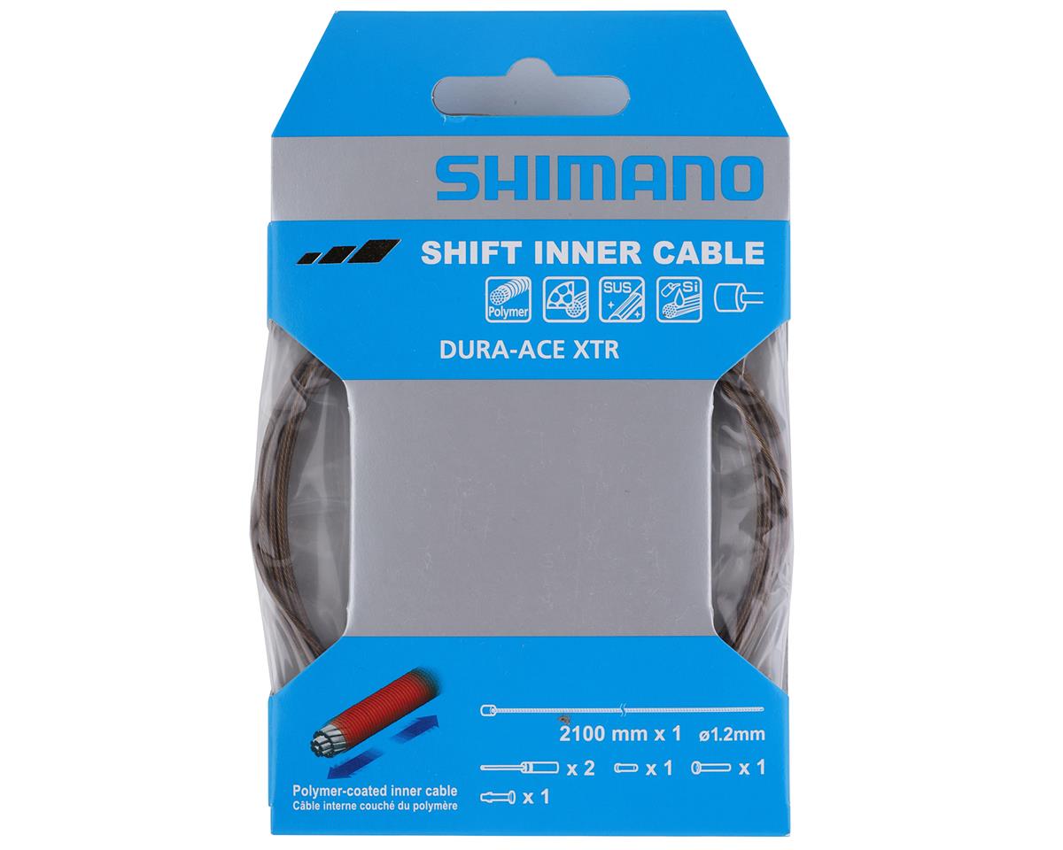 Shimano Dura-Ace Polymer-Coated Derailleur Cable (For Shimano/SRAM) (Stainless) (1.2mm) (2100mm) (1 Pack)
