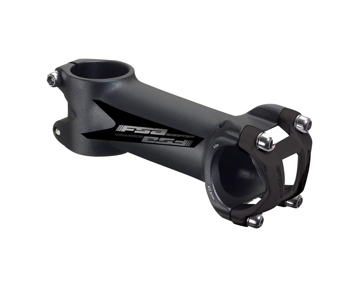 Full Speed Ahead Gossamer Stem (Black) (31.8mm Clamp) (80mm) (6°)