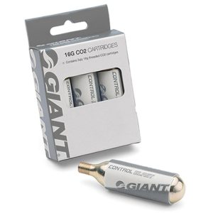 Giant Control Blast Threaded CO2 Cartridges (Silver) (3 Pack) (16g)