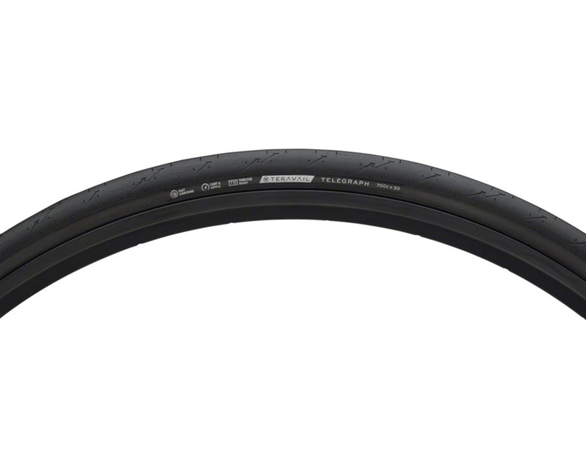 Teravail Telegraph Tubeless Road Tire (Black) (700c) (28mm) (Durable)