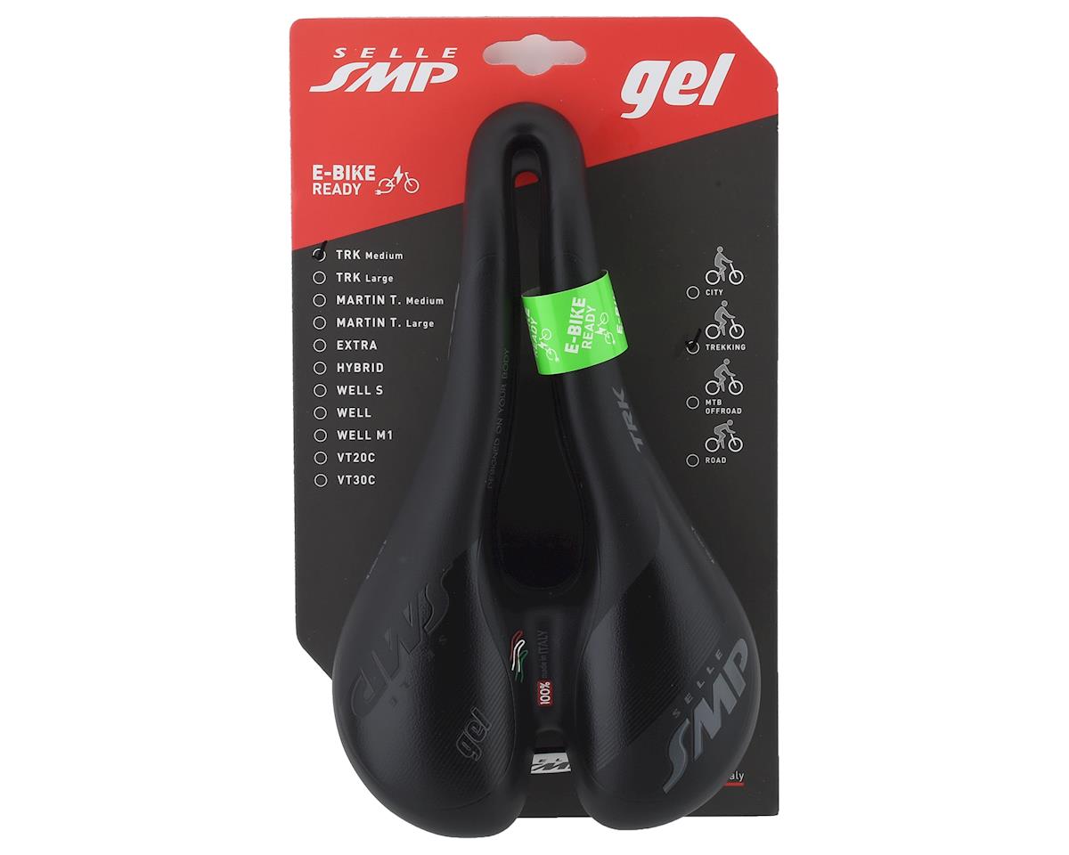 Selle SMP TRK Gel Saddle (Black) (FeC30 Rails) (M) (160mm)