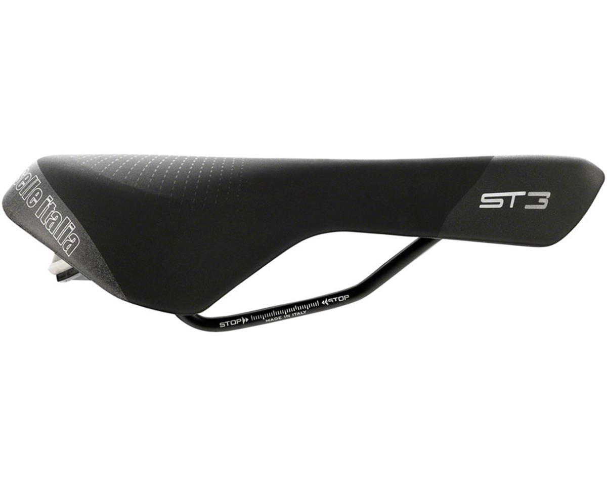 Selle Italia ST 3 SuperFlow Saddle (Black/HiVis)