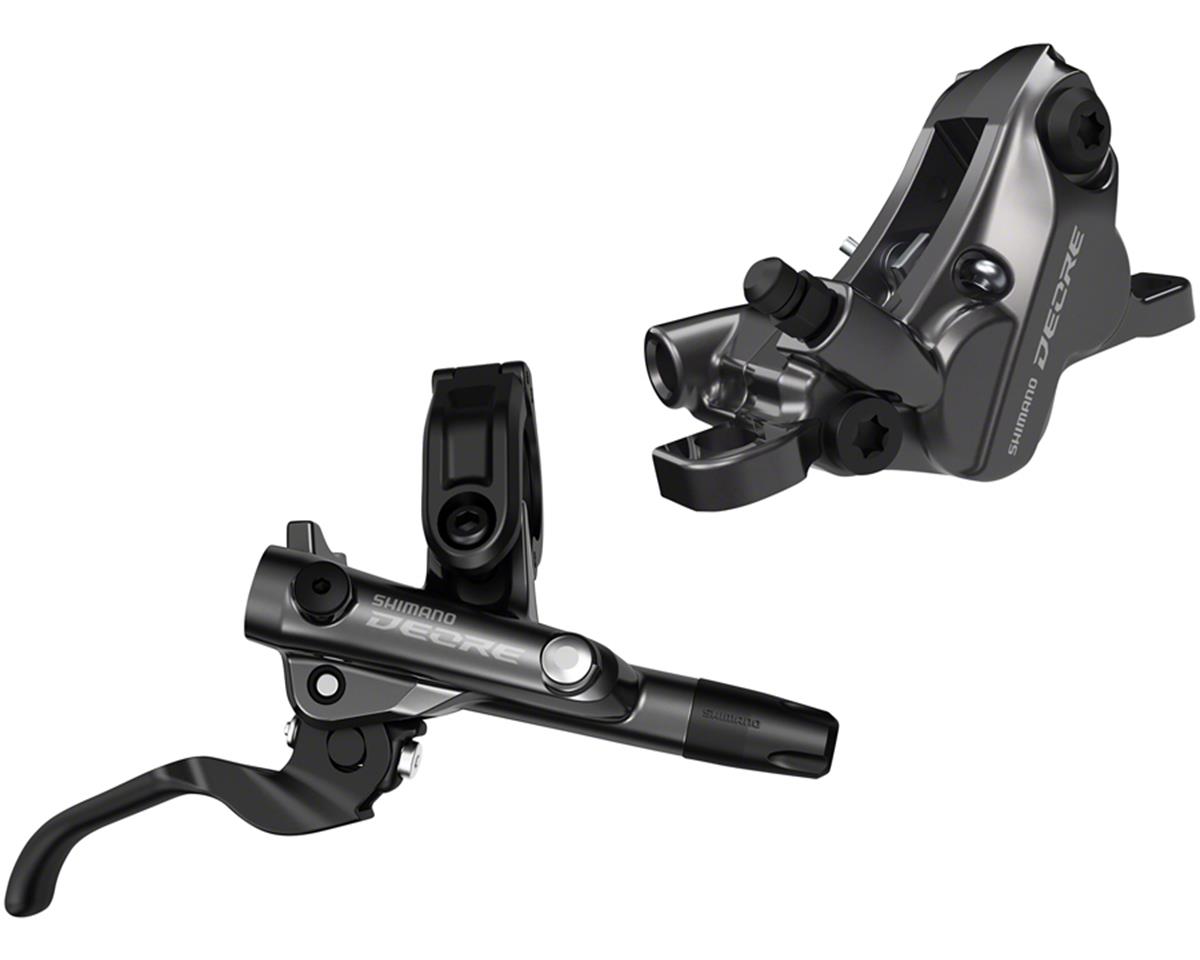 Shimano Deore BL-M6100/BR-M6120 4-Piston Hydraulic Disc Brake Set (Grey) (Right) (Post Mount) (Caliper Included) (Resin Pad)