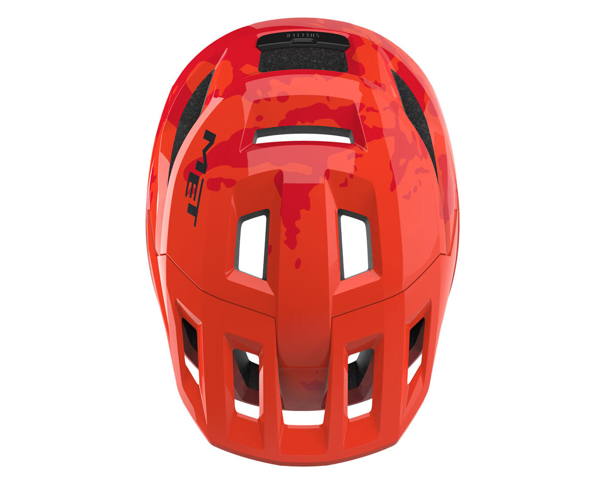 Met Shelter Youth Helmet (Red Glossy) (Universal Youth)