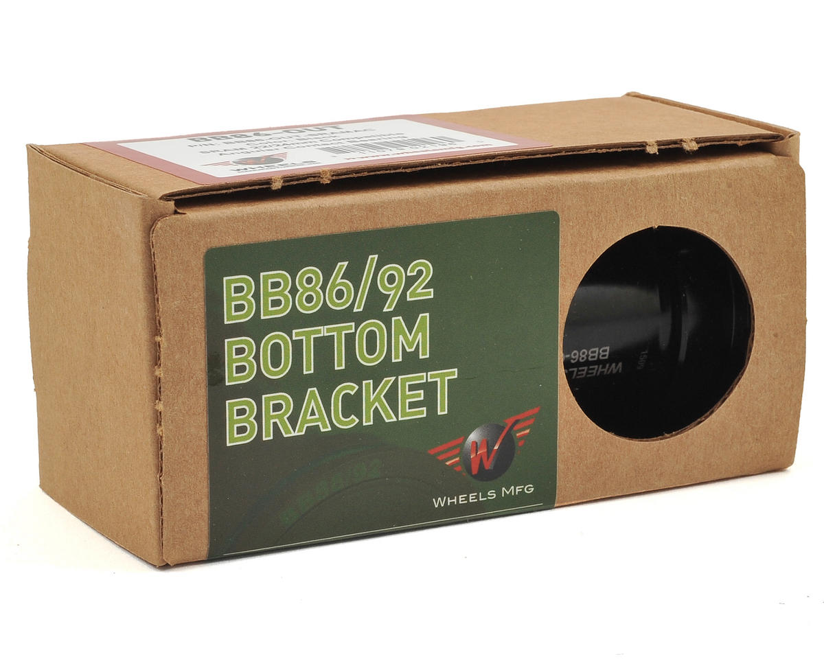 Wheels Manufacturing Outboard Bottom Bracket (Black) (BB86/92) (SRAM Spindle) (Angular Contact Bearings)