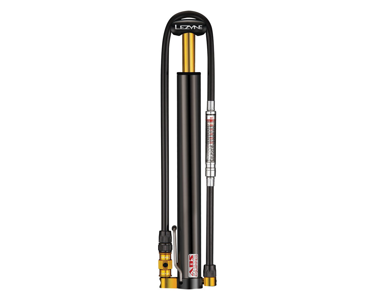 Lezyne Micro Floor Drive HV Pump w/ Gauge (Black) (High Volume)